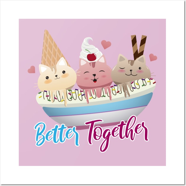 Better Together Wall Art by HarlinDesign